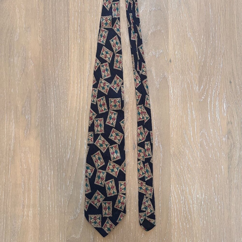 Men's Vintage Hugo Boss Tie 100% Silk